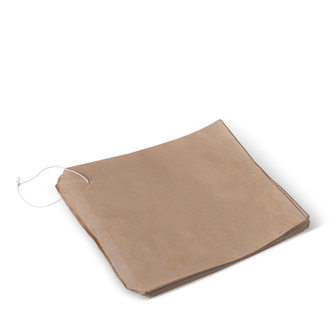 PAPER BAG FLAT BROWN #1 PLAIN PKT/500