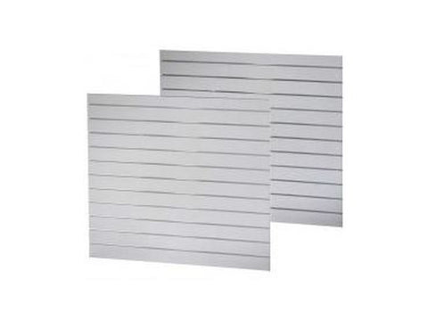 Slatwall 1200X1200 with 100mm extrusions White