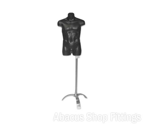 TORSO MALE PLASTIC - BLACK