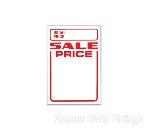 PRICE STICKERS - USUAL PRICE/SALE PRICE BOX 500
