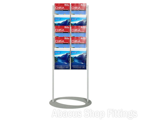 BROCHURE FOYER - 10 A4 HOLDERS SMALL LOBBY STAND