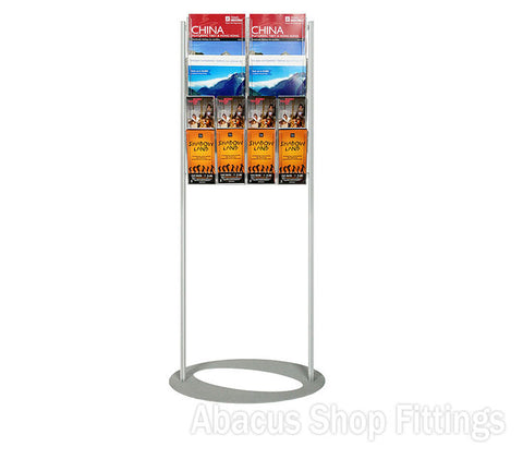 BROCHURE FOYER - 4 A4 + 8 DL HOLDERS SMALL LOBBY STAND