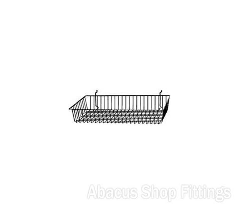 SLATWALL BASKET BLACK LARGE