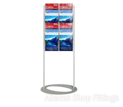 BROCHURE FOYER - 8 A4 HOLDERS SMALL LOBBY STAND
