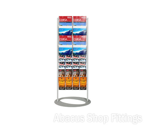BROCHURE FOYER - 8 A4 + 16 DL HOLDERS SMALL LOBBY STAND