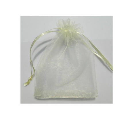 ORGANZA BAG 10X15CM IVORY PKT/10