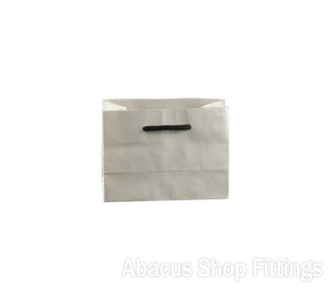 KRAFT DELUX MINI WHITE PAPER BAG Pkt/50
