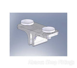 CENTRE CLIP WITH GROMMETS