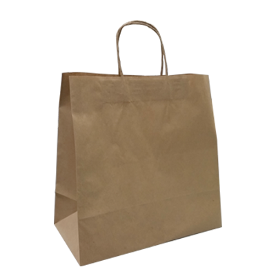 KRAFT PAPER BAG BROWN - TAKEAWAY  MED Ctn/250