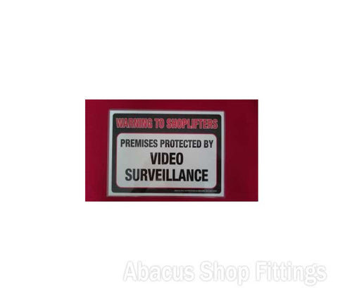 SHOWCARD VIDEO SURVEILLANCE