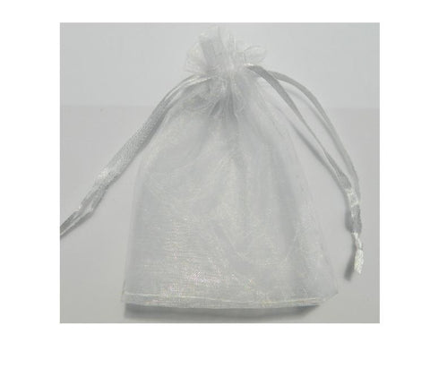 ORGANZA BAG 10X15CM WHITE PKT/10