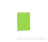 PAPER BAGS FLAT MEDIUM - LIME (100)