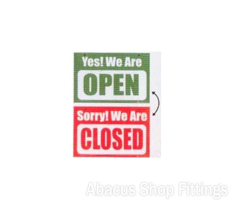 SHOWCARD - YES OPEN/SORRY CLOSED