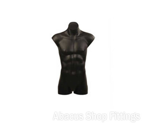 TORSO MALE PLASTIC BLACK